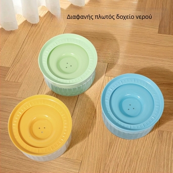 Middall Μπολ νερού κατοικίδιων - Διαφανές, Επιπλέουσα, Αντι-Σπλάς, Κρεμαστό, PET+PP+PVC