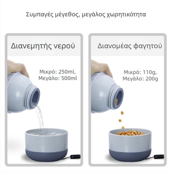 Φορητό ποτήρι νερού για κατοικίδια από σιλικόνη — για βόλτες με σκύλους, Landpion