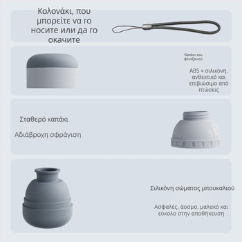 Φορητό ποτήρι νερού για κατοικίδια από σιλικόνη — για βόλτες με σκύλους, Landpion