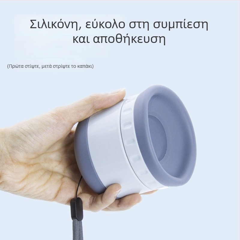 Φορητό ποτήρι νερού για κατοικίδια από σιλικόνη — για βόλτες με σκύλους, Landpion