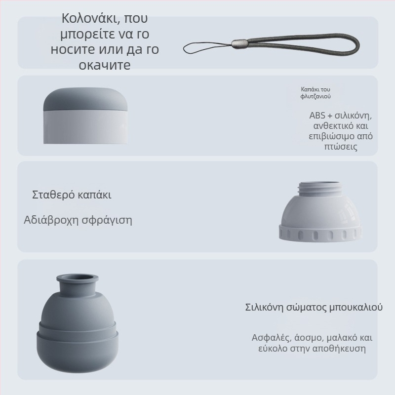 Φορητό ποτήρι νερού για κατοικίδια από σιλικόνη — για βόλτες με σκύλους, Landpion