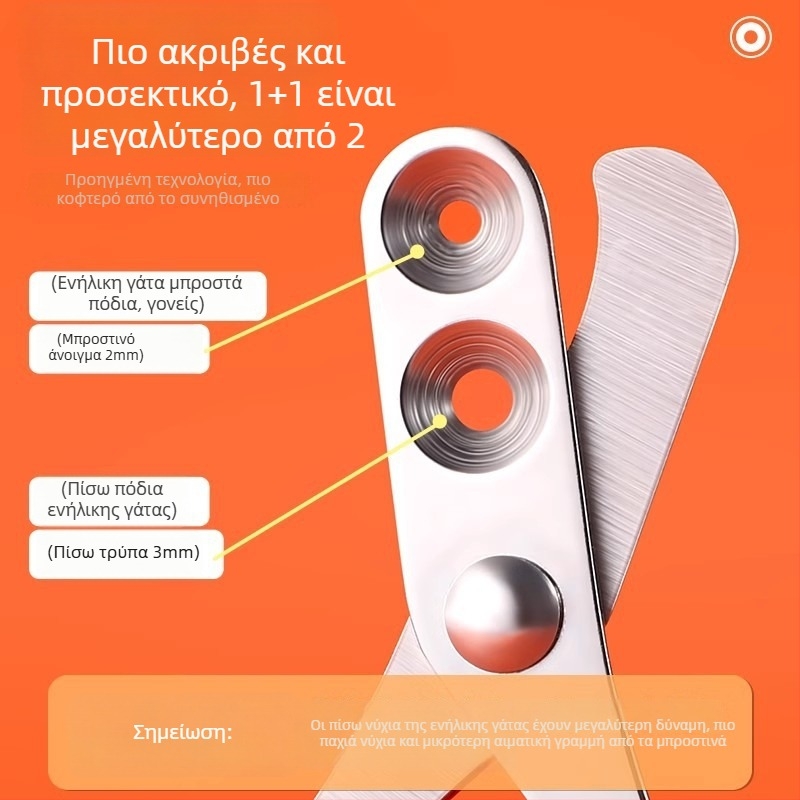 Κλιπέρ νυχιών κατοικίδιων – κατάλληλο για γάτες, κουνέλια και σκύλους – σχέδιο κατά του πιάσματος – εργαλείο περιποίησης νυχιών – Guanzhoumu
