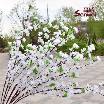 Τεχνητά κλαδιά ροδακινιάς για διακόσμηση σπιτιού; Υλικό: λουλούδι από μετάξι; Ποικιλία: Προσομοιωμένα άνθη ροδακινιάς; Βάρος: 80 g; Χρήση: Γάμος, Διακόσμηση οικίας