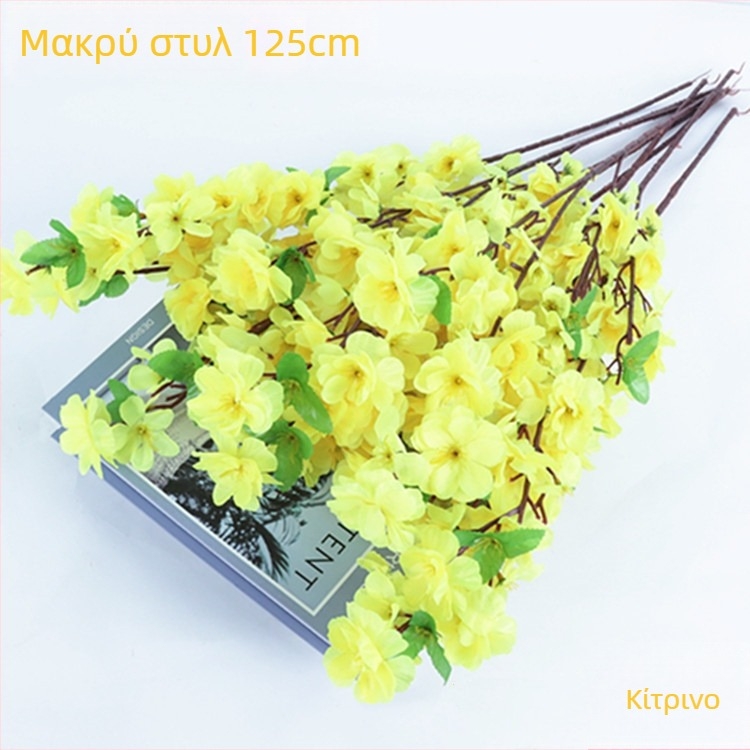 Τεχνητά κλαδιά ροδακινιάς για διακόσμηση σπιτιού; Υλικό: λουλούδι από μετάξι; Ποικιλία: Προσομοιωμένα άνθη ροδακινιάς; Βάρος: 80 g; Χρήση: Γάμος, Διακόσμηση οικίας