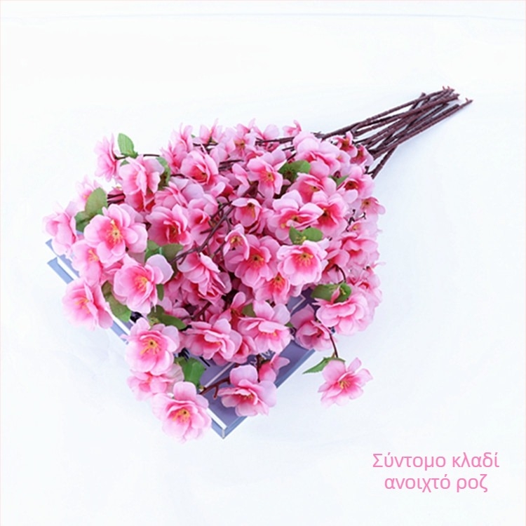 Τεχνητά κλαδιά ροδακινιάς για διακόσμηση σπιτιού; Υλικό: λουλούδι από μετάξι; Ποικιλία: Προσομοιωμένα άνθη ροδακινιάς; Βάρος: 80 g; Χρήση: Γάμος, Διακόσμηση οικίας