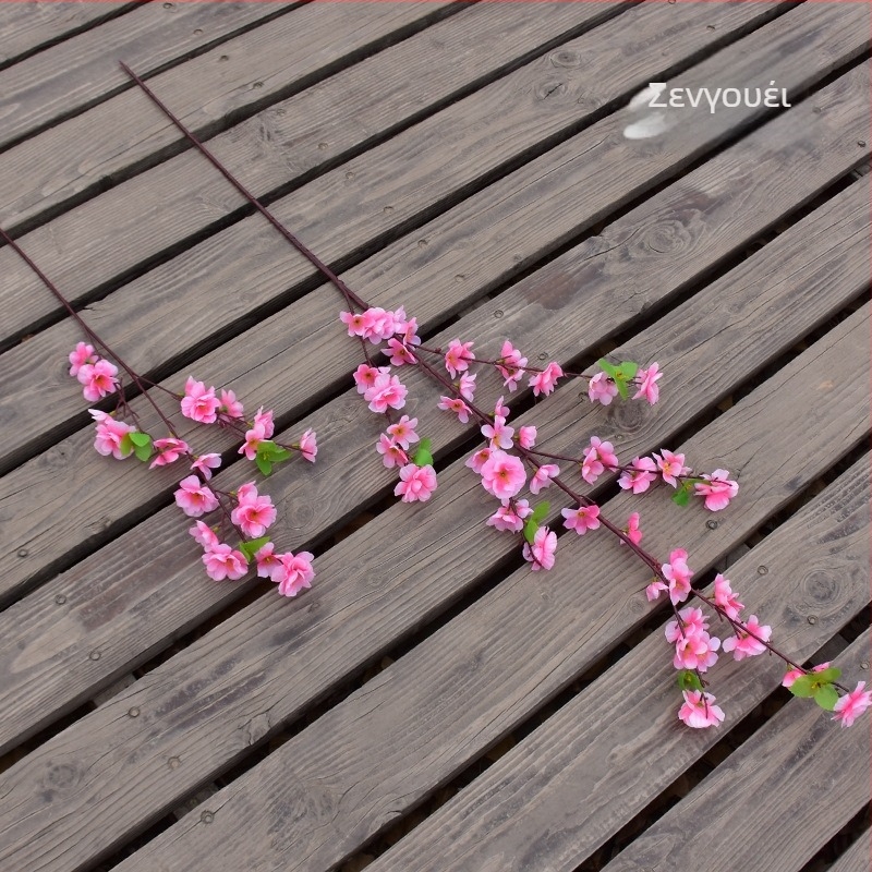 Τεχνητά κλαδιά ροδακινιάς για διακόσμηση σπιτιού; Υλικό: λουλούδι από μετάξι; Ποικιλία: Προσομοιωμένα άνθη ροδακινιάς; Βάρος: 80 g; Χρήση: Γάμος, Διακόσμηση οικίας