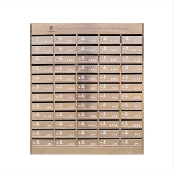 Θυρίδα αλληλογραφίας κατοικίας με πολλαπλά διαμερίσματα, από ανοξείδωτο ατσάλι, μοντέλο zr-018, από την Zhen Rui, για τοποθέτηση σε τοίχο εσωτερικά/εξωτερικά