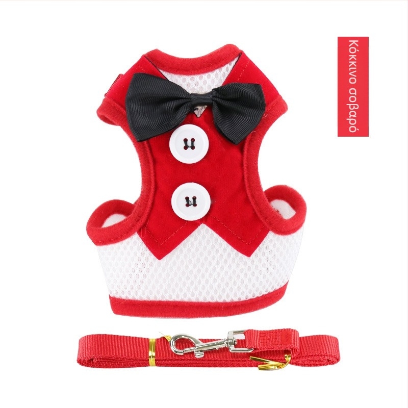 Σετ θήκης γάτας με λουρί, αναπνεύσιμο γιλέκο σε στυλ βέστ, ύφασμα, μάρκα Pet Baihui, κατηγορία: ιμάντας έλξης