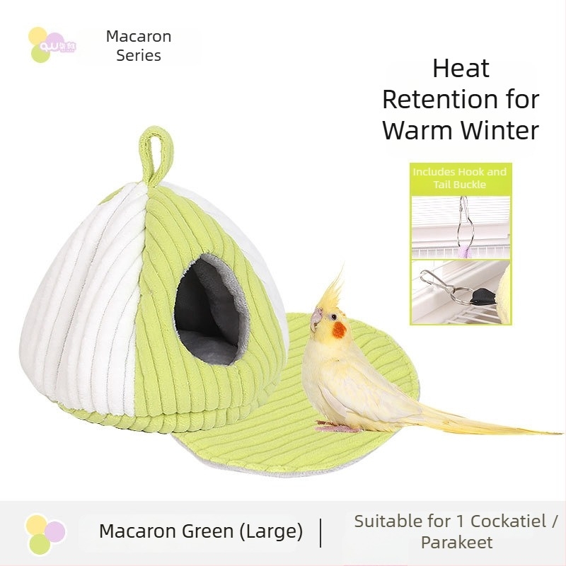 Υφασμάτινο φωλιά για χάμστερ και μικρά πουλιά, οβάλ σχήματος, διατηρεί τη θερμότητα