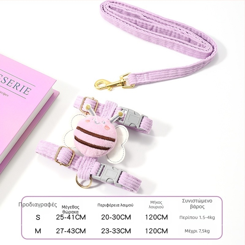 Νάιλον θωρακικός ιμάντας για γάτα με λουρί, Ι-σχήματος, ρυθμιζόμενος, μη επεκτεινόμενο λουρί, προέλευση Yiwu, μάρκα Jiawang yimiao