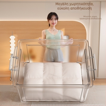 PP κουτί αποθήκευσης, 30–40 L, με ρόδες, φορητό, απλός μοντέρνος σχεδιασμός