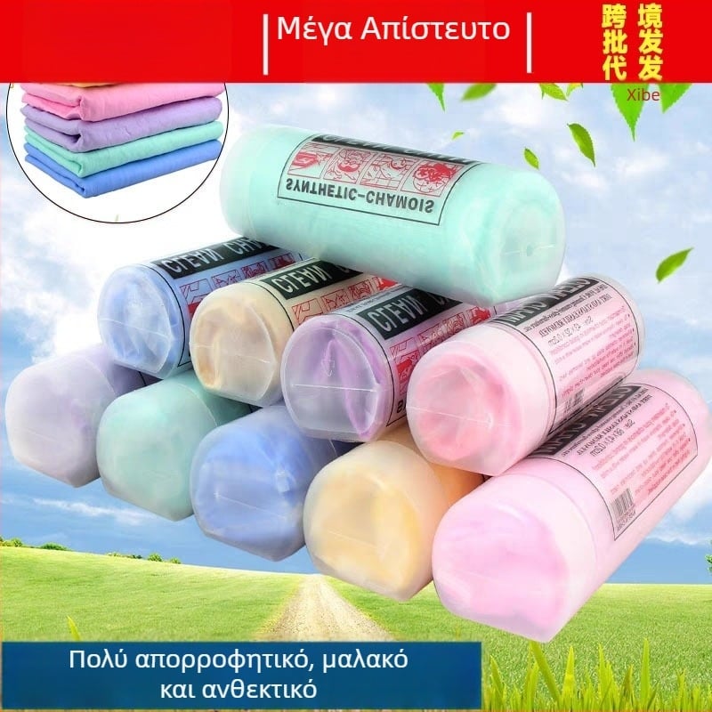 Πετσέτα καθαρισμού αυτοκινήτου – βάση PVA, χωρίς ίνες, εξαιρετικά απορροφητική, απορροφά έλαια, βελούδινη υφή δέρματος ελαφιού