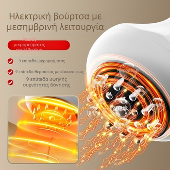 Ηλεκτρικός μασάζερ με μεσημβρινούς, δόνηση και θέρμανση, μοντέλο pk6103; επαναφορτιζόμενη μπαταρία; κατάλληλο για αυχένα, πλάτη, μέση, πόδια και άνω χέρι; έλεγχος με κουμπιά; βάρος 300 g; περιλαμβάνει οδηγίες και αιθέρια έλαια