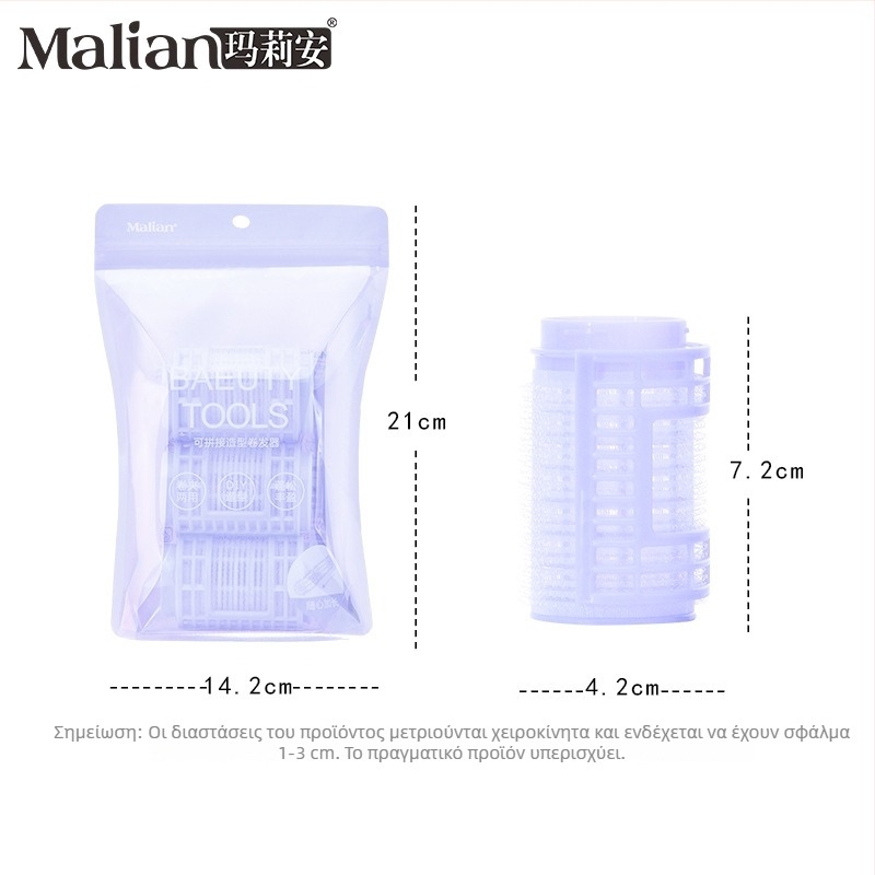 Marianne αυτοκόλλητα ρολά μαλλιών – Υλικό: πλαστικό/ρητίνη, Κατάλληλα για όλα τα είδη μαλλιών