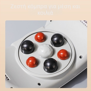 Μασάζ κοιλιάς με δύο κεφαλές, πλήρως αυτόματο, επαναφορτιζόμενο, μασάζ Shiatsu