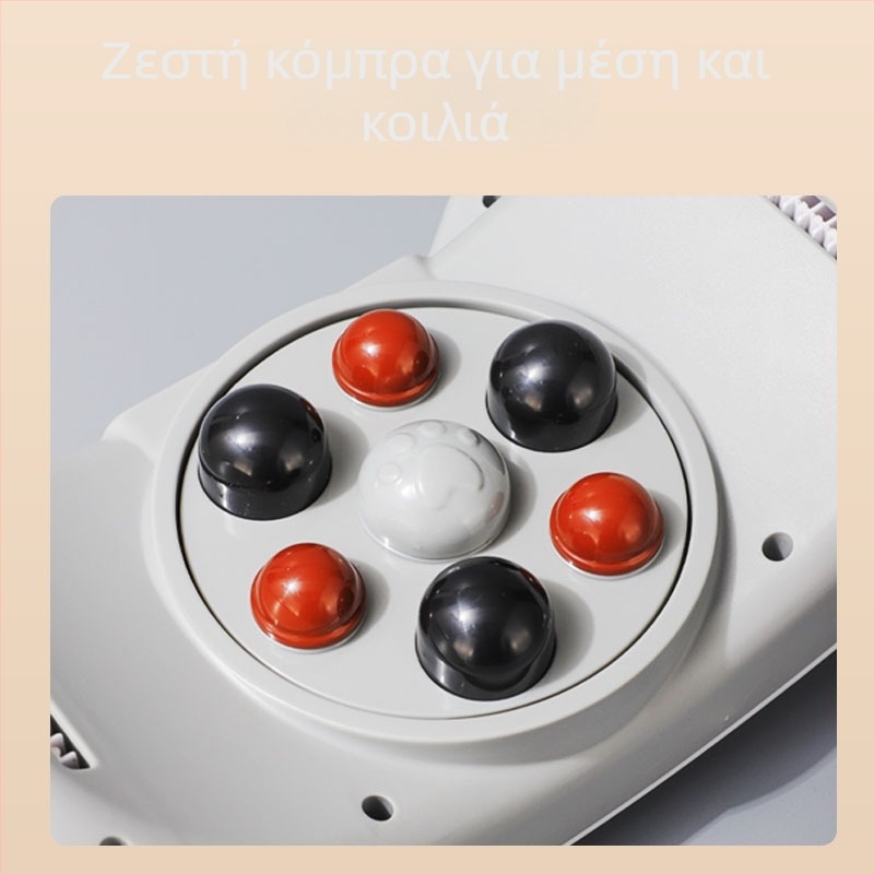 Μασάζ κοιλιάς με δύο κεφαλές, πλήρως αυτόματο, επαναφορτιζόμενο, μασάζ Shiatsu