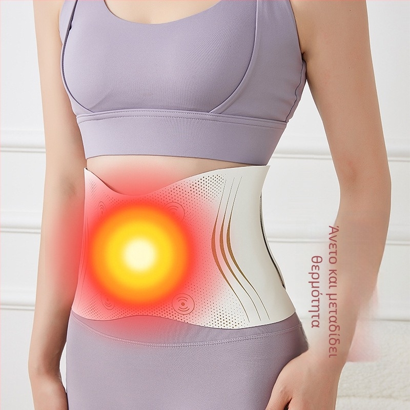 Οικιακό EMS ζώνη μασάζ με δόνηση και θερμή συμπίεση, USB τροφοδοσία, μηχανικός έλεγχος, 3η ταχύτητα, έως 4 κεφαλές μασάζ