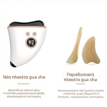 ZM4029 Ηλεκτρικός θερμαινόμενος μασάζ προσώπου και σώματος, έλεγχος με κουμπί, ABS περίβλημα, μπαταρία 750 mAh