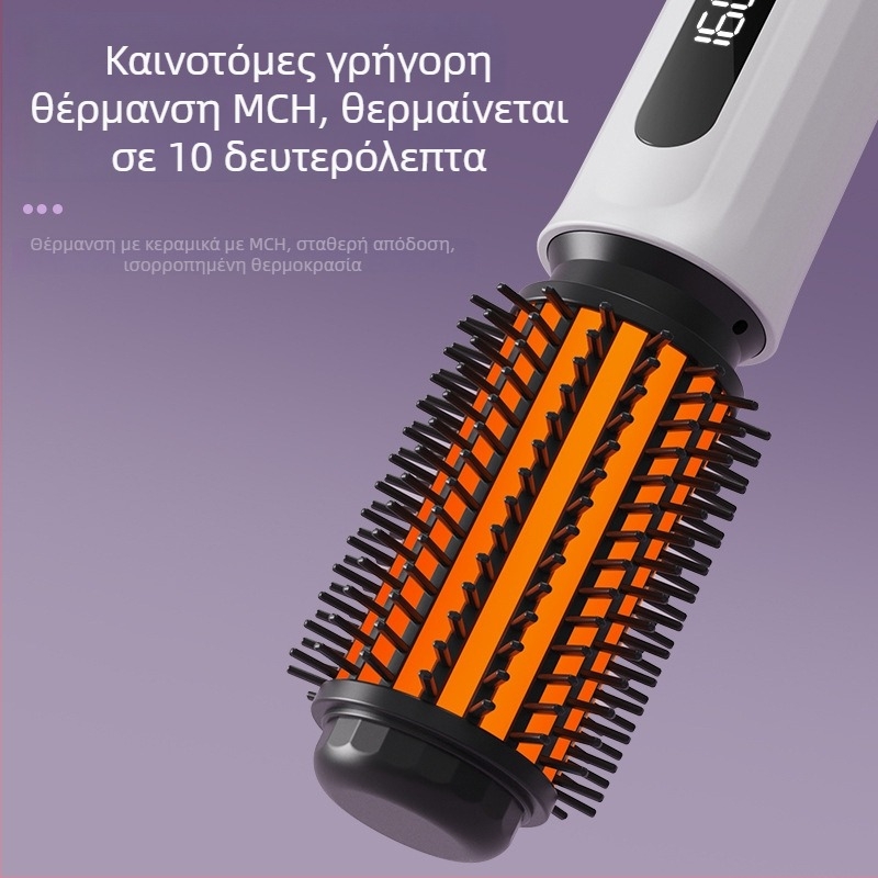 Διπλής λειτουργίας εργαλείο styling μαλλιών για μπούκλες και ισιώματα, με τουρμαλιν-κεραμικό θερμαντικό στοιχείο, διάμετρο θερμαντήρα κάτω από 15 мм, τροφοδοσία AC, φορητό και συμπαγές