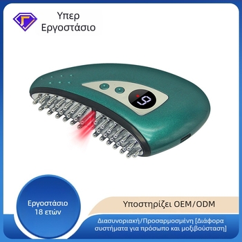 Ηλεκτρική συσκευή μασάζ με θερμοθεραπεία και moxibustion, USB παροχή ρεύματος, 4 ταχύτητες, έως 45°C, ABS σώμα