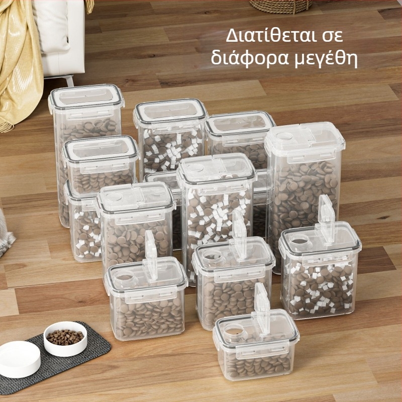 Πλαστικό δοχείο αποθήκευσης τροφών κατοικί­διων, στεγανοποιημένο και ανθεκτικό στην υγρασία, 800–1000 ml, Yanghua