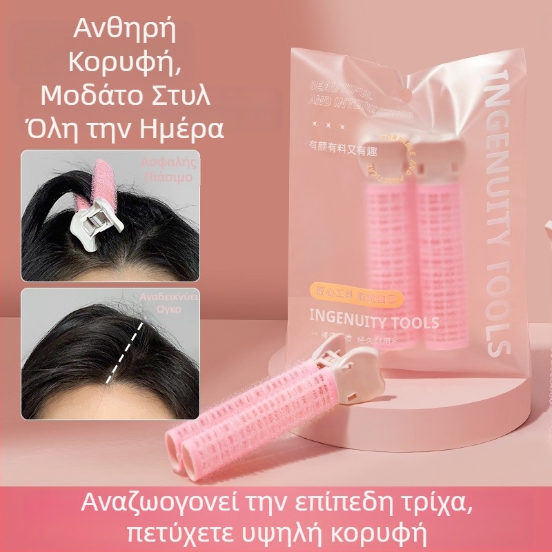 Gecomo αυτοκόλλητες ρόλες μαλλιών, σωληνάκια curling από πλαστικό/ρητίνη, αόρατο κράτημα