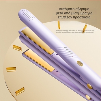 Ισιωτήρας μαλλιών με ρυθμιζόμενη θερμοκρασία, θερμαντικό στοιχείο PTC, για υγρά και στεγνά μαλλιά, διάμετρος θερμικού αγωγού κάτω από 15 χιλιοστά