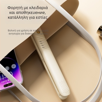 Ισιωτήρας μαλλιών με ρυθμιζόμενη θερμοκρασία, θερμαντικό στοιχείο PTC, για υγρά και στεγνά μαλλιά, διάμετρος θερμικού αγωγού κάτω από 15 χιλιοστά