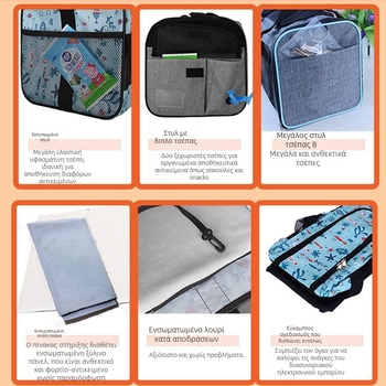 Τυπωμένη φορητή τσάντα μεταφοράς κατοικίδιων για γάτες και σκύλους, αναπνεύσιμη με σχεδίαση ενός ώμου, πολυεστέρας, χωρητικότητα έως 7,5 kg, μοτίβο καρτούν, κωδ. N2zb2asg