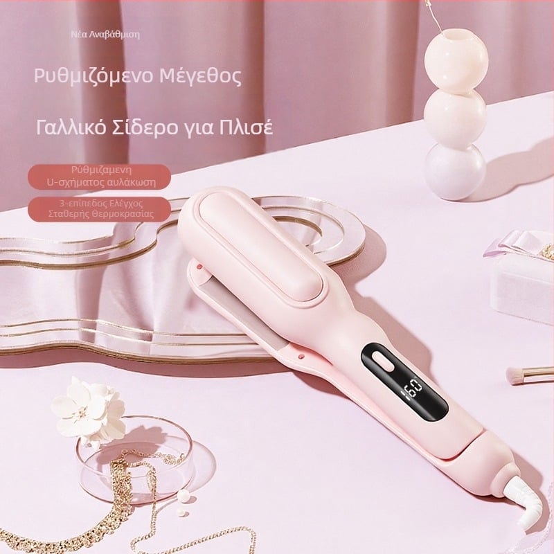 Σίδερο μπούκλες με αυγό-κύλινδρο, κεραμικό τουρμαλίνης, 3 ρυθμίσεις θερμοκρασίας, 45W, 220V, κατάλληλο για όλους τους τύπους μαλλιών, γρήγορη θέρμανση σε 10 δευτερόλεπτα