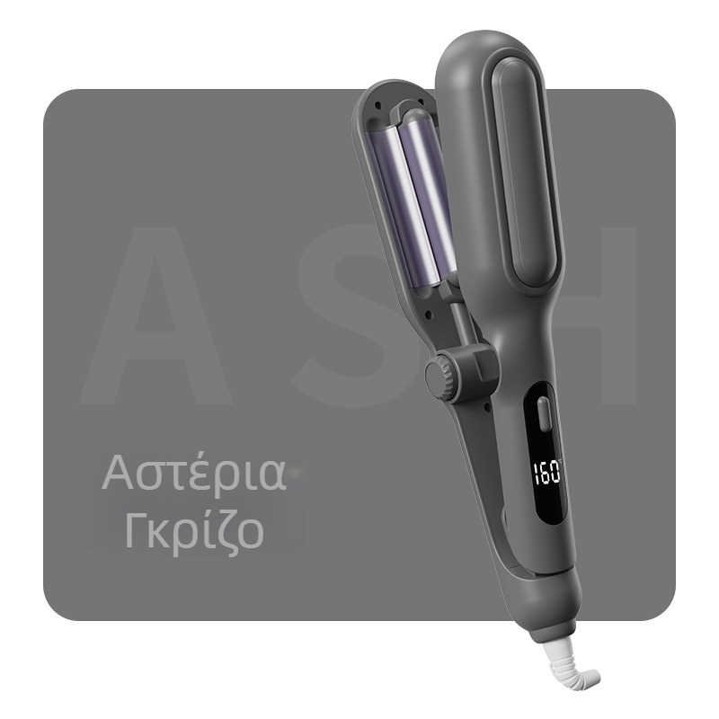 Σίδερο μπούκλες με αυγό-κύλινδρο, κεραμικό τουρμαλίνης, 3 ρυθμίσεις θερμοκρασίας, 45W, 220V, κατάλληλο για όλους τους τύπους μαλλιών, γρήγορη θέρμανση σε 10 δευτερόλεπτα