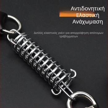 Λουρί σκύλου από δέρμα βοδινού για μεσαίες έως μεγάλες φυλές, κατάλληλο για Γκόλνεν Ρίτβερ και Γερμανικό ποιμενικό