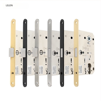 Κέλυφος κλειδώματος για εσωτερικές ξύλινες πόρτες, μαγνητικό αθόρυβο κλείσιμο, από ανοξείδωτο ατσάλι, μοντέλα RML-39/RML-41, μοντέρνο στυλ