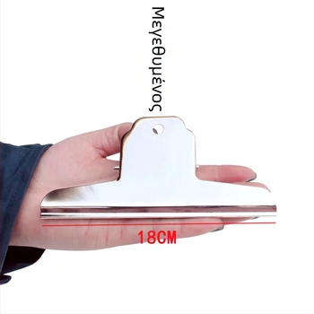 Μεγάλο κλιπ εγγράφων από ανοξείδωτο ατσάλι της Weili; κατασκευή από μέταλλο; βάρος διαθέσιμο: 27 g, 40 g, 60 g, 85 g, 90 g.