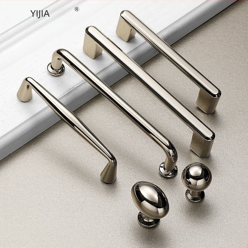 Λαβές επίπλων για πόρτες ντουλαπών | Σύγχρονο στυλ απλότητας, κράμα ψευδάργύρου, χυτό, μοντέλα 1215/5297/5521