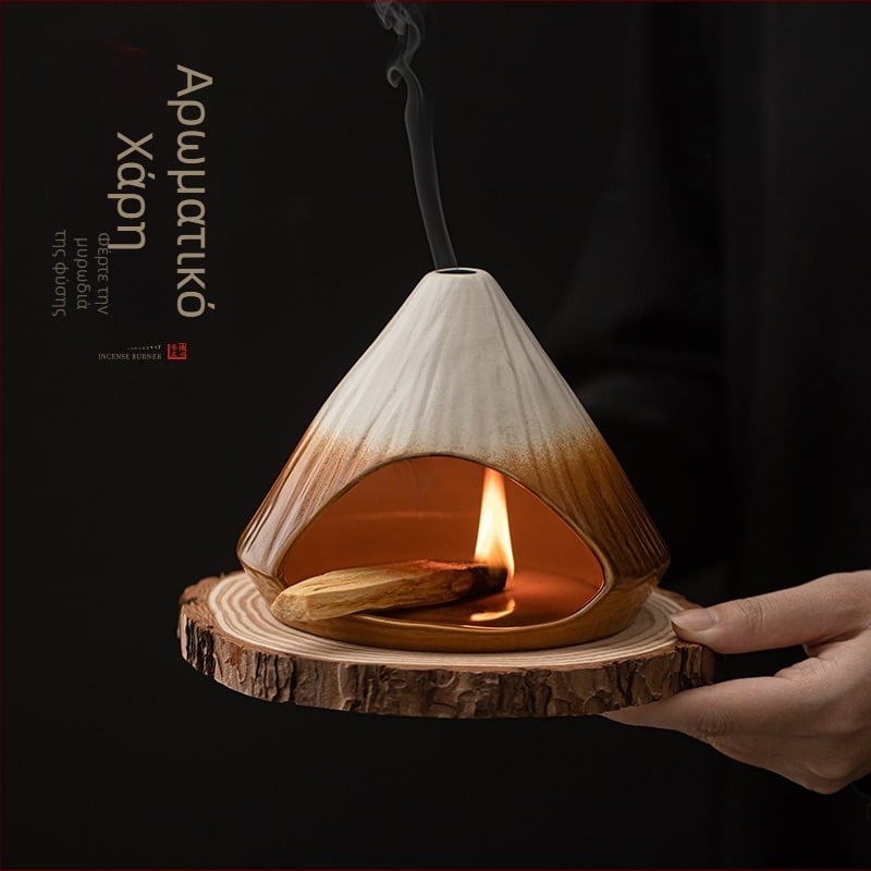 Κεραμικός θυμιατήρας (Υλικό: Κεραμικό; Τεχνική: Χρωματιστή γλάσο; Στυλ: Ιαπωνικό; Μάρκα: Conley Ceramics)