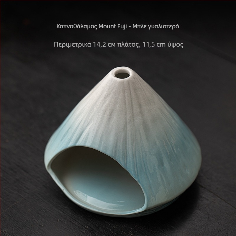 Κεραμικός θυμιατήρας (Υλικό: Κεραμικό; Τεχνική: Χρωματιστή γλάσο; Στυλ: Ιαπωνικό; Μάρκα: Conley Ceramics)