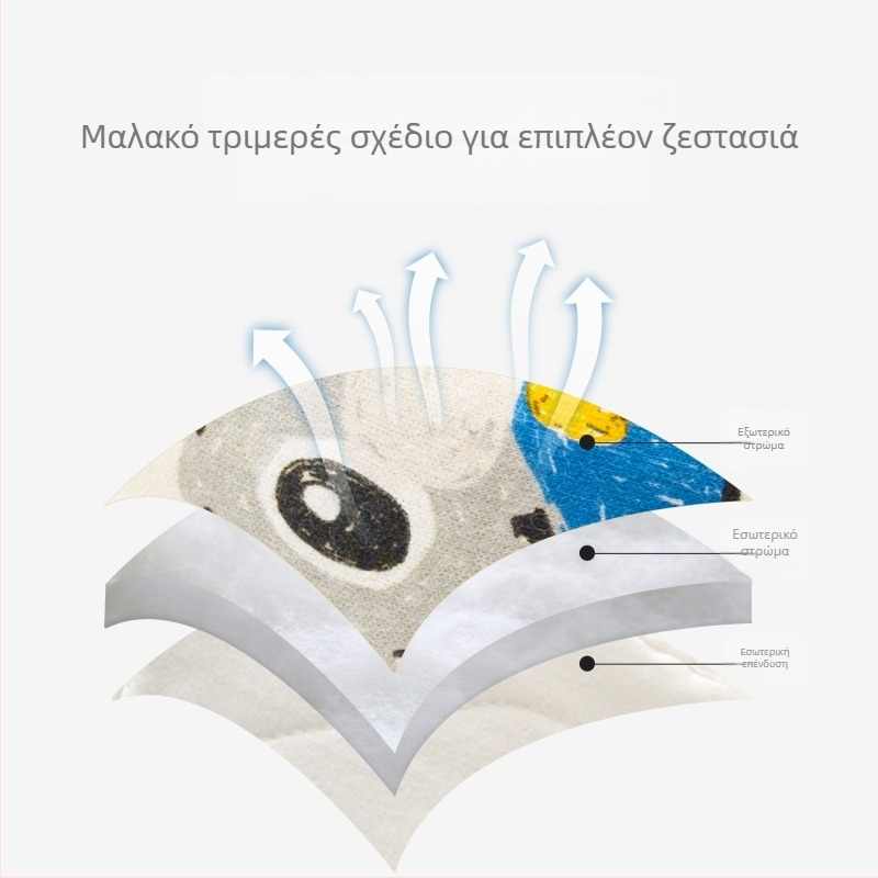 Παπούτσια μωρού από καθαρό βαμβάκι, χειμώνας 2022, cartoon στυλ, μάρκα Muslintree/Cotton Tree; κατάλληλα για βρέφη και νήπια 1–3 ετών