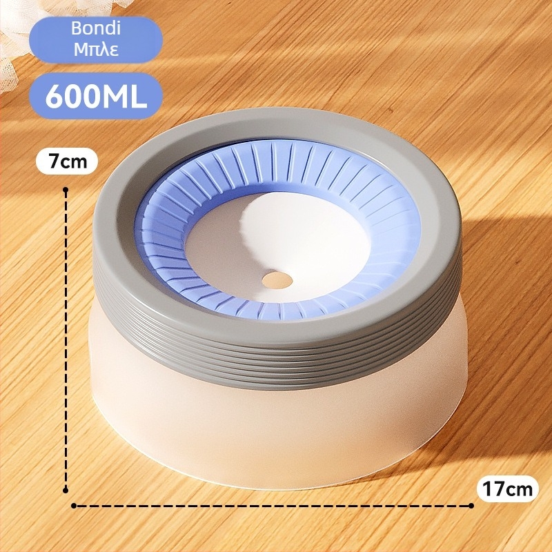 Πλωτή πλαστική λεκάνη νερού για σκύλους με αντιδιαρροή στο στόμα, υγρασία-ανθεκτικό σύστημα ποτίσματος και προστασία αυχένα