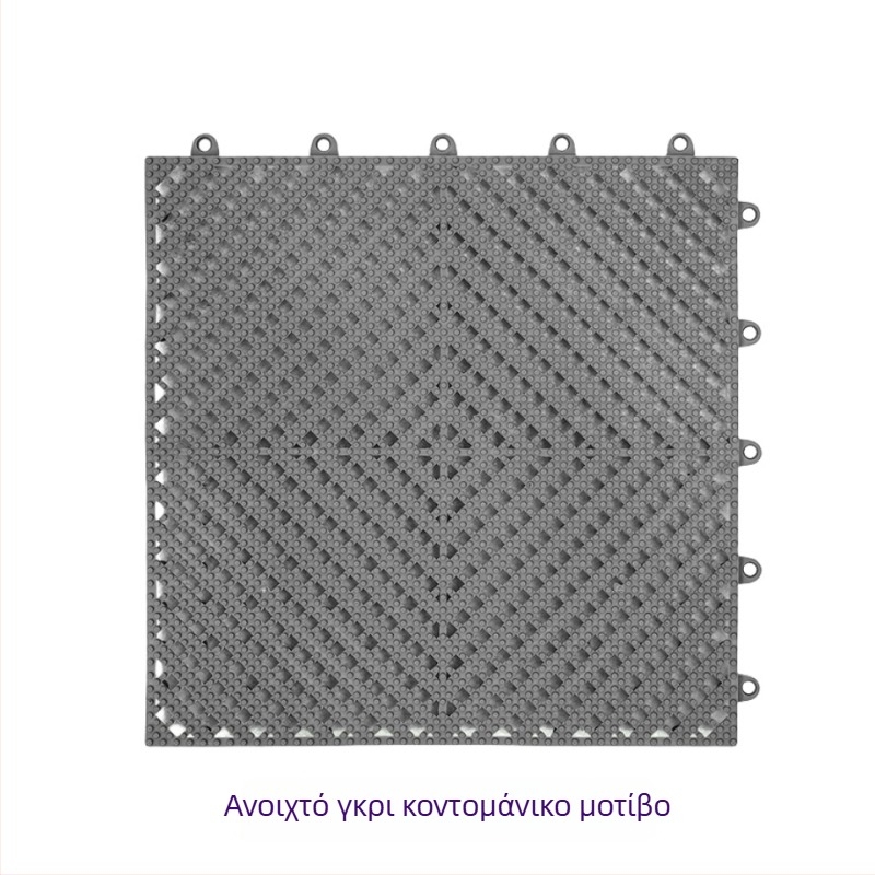 Αντιολισθητικό χαλάκι μπάνιου και ντους - PVC, τετράγωνο, μονόχρωμο, πλένεται