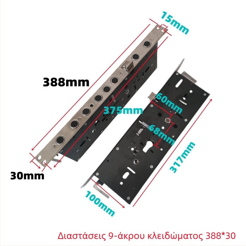 Overlord Lock Body κλειδαριά πόρτας με χειρολαβή από ανοξείδωτο ατσάλι, για πόρτες αντικλοπής, μοντέρνος μινιμαλισμός