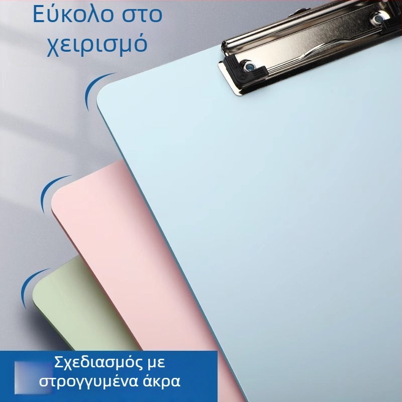 Deli 72641 πλαστικό κλιπ πίνακα με ισχυρό σφιγκτήρα και σφιγκτήρα πλάκας, εκτυπωμένο λογότυπο