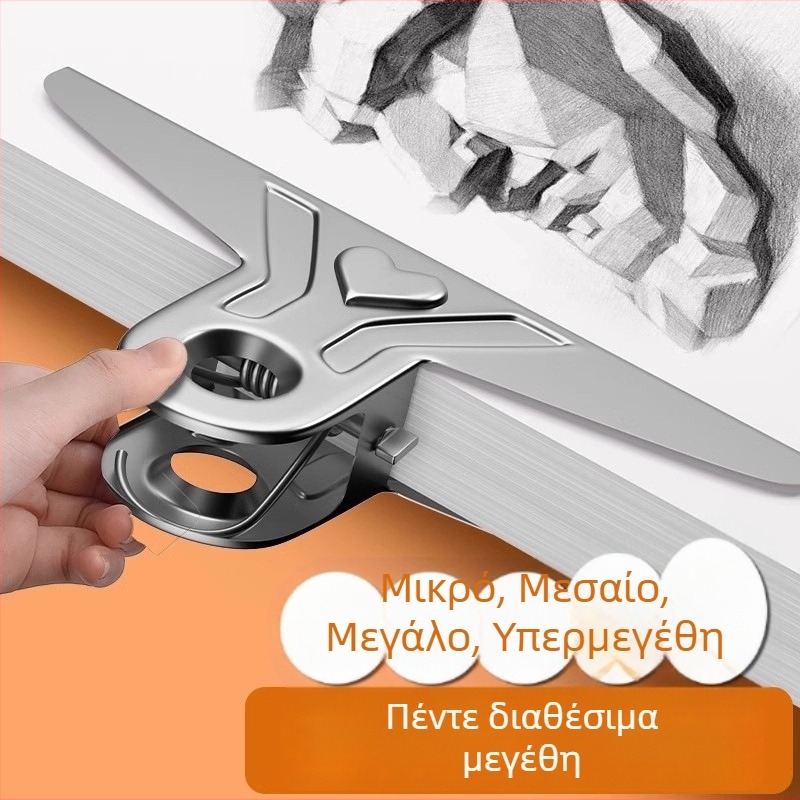 Κλιπ για πίνακα σκίτσων με μακρύ άκρο, κλιπ τύπου ντεβτόιλ, σιδερένιο κλιπ για σχέδιο