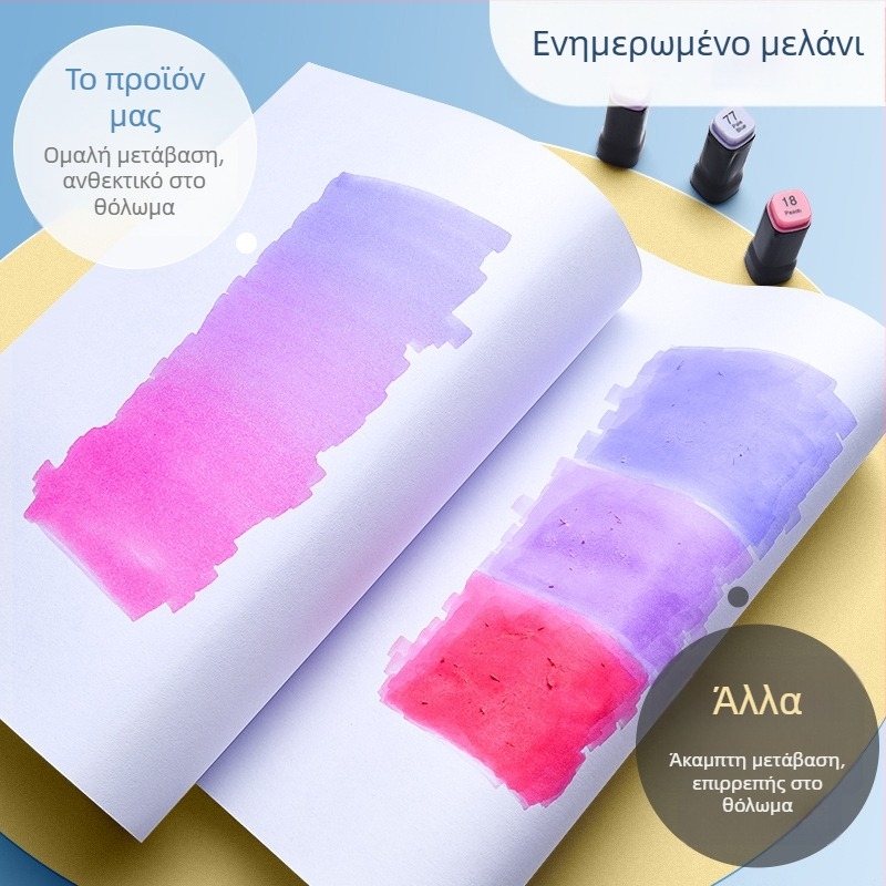 Μαρκαδόρος ακουαρέλας με βάση το λάδι, διπλής όψης, γρήγορο στέγνωμα και αδιαφανής για παιδιά