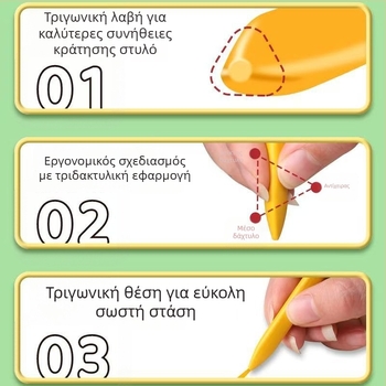 Chuangpinge Σετ πλαστικών τριγωνικών κραγιόν για ζωγραφική, πλαστικό περίβλημα, 5 g ανά τεμάχιο
