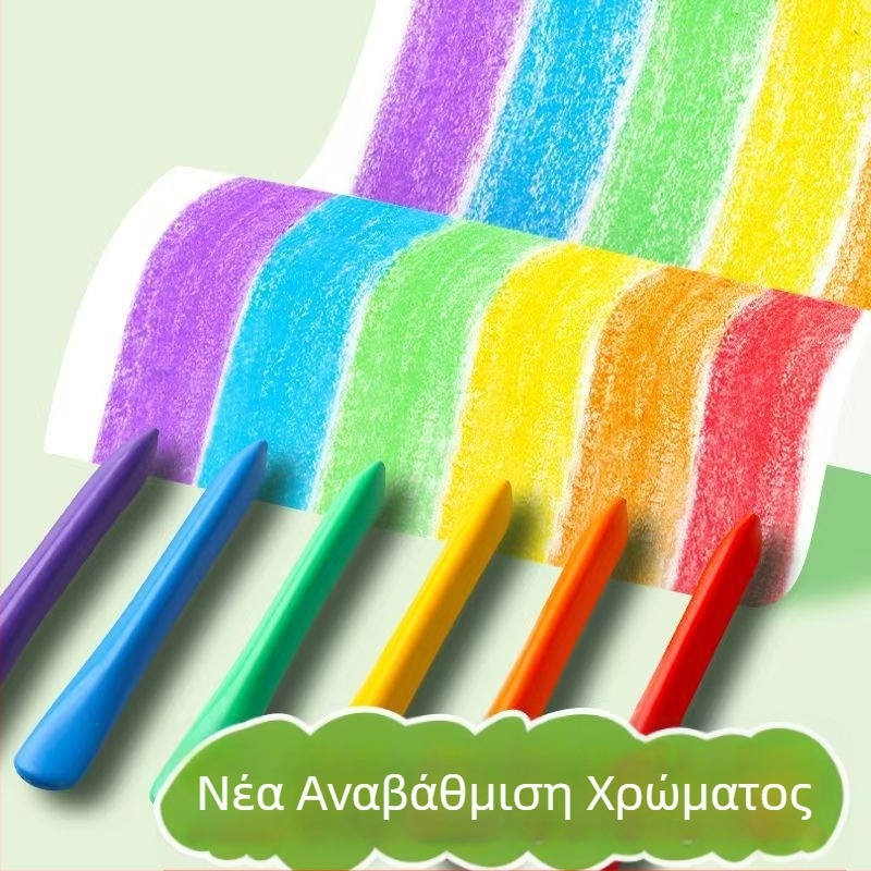 Chuangpinge Σετ πλαστικών τριγωνικών κραγιόν για ζωγραφική, πλαστικό περίβλημα, 5 g ανά τεμάχιο