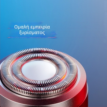 KS-Mini8 ηλεκτρικό ξυριστικό, περιστροφική κεφαλή, αδιάβροχο, διάρκεια μπαταρίας 2 ώρες, συμπαγές ταξιδιωτικό ξυριστικό