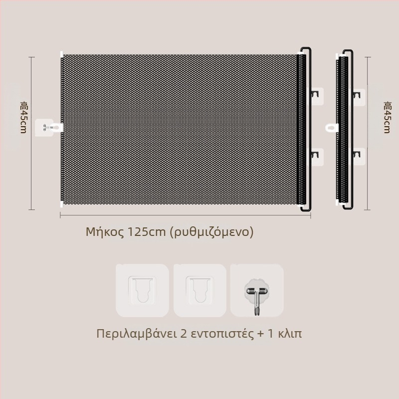 Jun Chang PVC Εκτεινόμενος φράκτης για κατοικίδια L3939 — φράγμα αποφυγής διαφυγής γάτας, πόρτα εισόδου/εξόδου