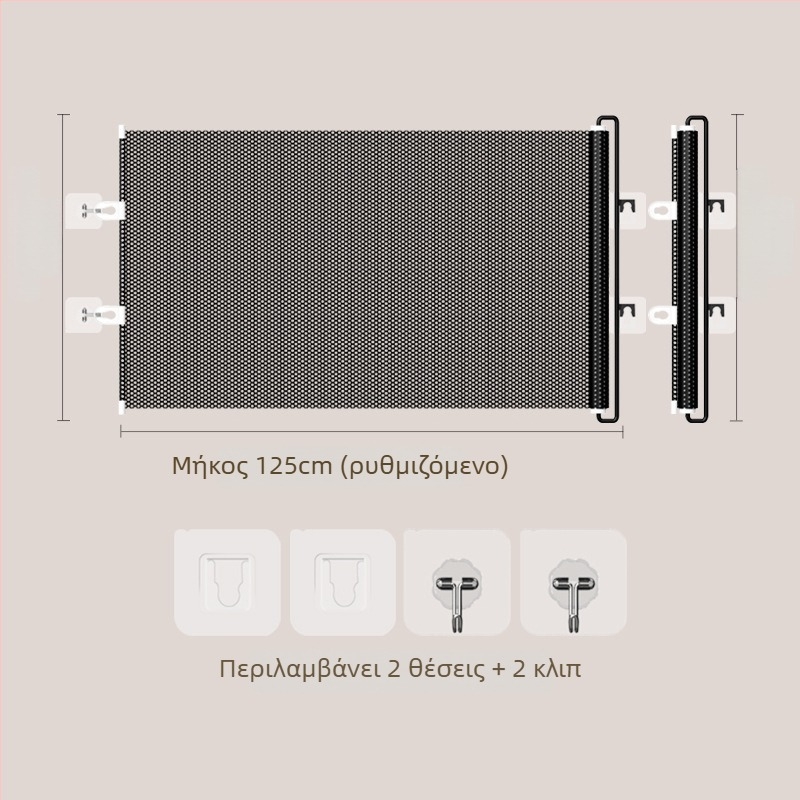 Jun Chang PVC Εκτεινόμενος φράκτης για κατοικίδια L3939 — φράγμα αποφυγής διαφυγής γάτας, πόρτα εισόδου/εξόδου