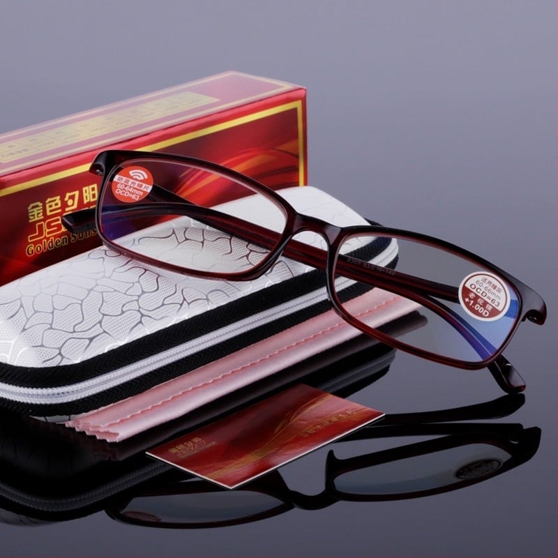 Γυαλιά ανάγνωσης με ασφαιρικούς φακούς, προστασία από μπλε φως, αντι-ακτινοβολία, τυπικό διάκενο διασταύρωσης (PD), πλαίσιο TR90